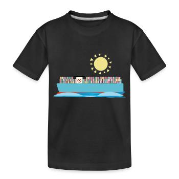 Container Ship - Kids' Premium Organic T-Shirt - black - Front