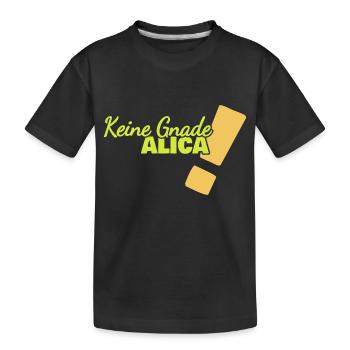 Alica comme drôle - T-shirt bio Premium Enfant - noir - Devant