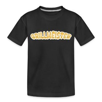 Grill master comme métier - T-shirt bio Premium Enfant - noir - Devant