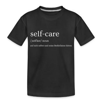 auf sich selbst unddin 20241211 215104 0000 - Kinder Premium Bio T-Shirt - Schwarz - Vorne