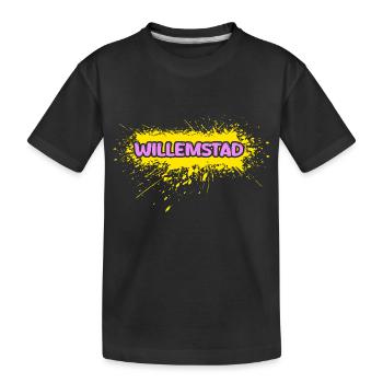 Sun Willemstad - Kids' Premium Organic T-Shirt - black - Front