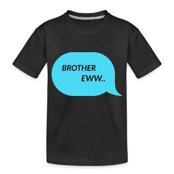 Frère - T-shirt bio Premium Enfant - noir - Devant