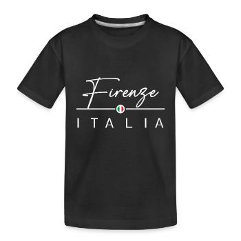 Italie - Florence - Florence - Italie - T-shirt bio Premium Enfant - noir - Devant