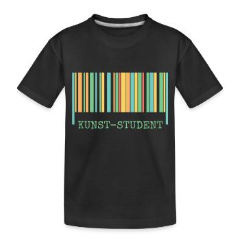 L’étudiant en art en tant qu’art - T-shirt bio Premium Enfant - noir - Devant