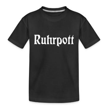 Ruhrpott - Pott - Bergbau - Kumpel - Ruhr - Shirt - Kinder Premium Bio T-Shirt - Schwarz - Vorne