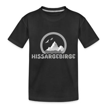 Trekking dans les montagnes Hissar - T-shirt bio Premium Enfant - noir - Devant