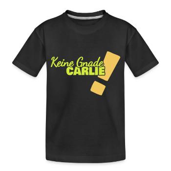 Drôle de Carlie - T-shirt bio Premium Enfant - noir - Devant