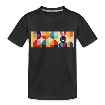 Osterhase No.10 - Kinder Premium Bio T-Shirt - Schwarz - Vorne