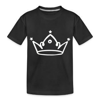 couronne - T-shirt bio Premium Enfant - noir - Devant