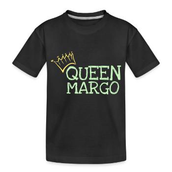 Vorname Margo - Kinder Premium Bio T-Shirt - Schwarz - Vorne