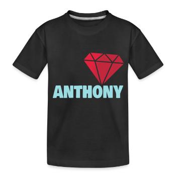 Anthony as Noble - Kids' Premium Organic T-Shirt - black - Front