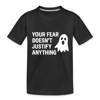 Votre peur - T-shirt bio Premium Enfant - noir - Devant