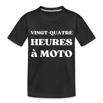 VINGT QUATRE HEURES A MOTO - T-shirt bio Premium Enfant - noir - Devant