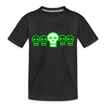 Têtes de Mort - T-shirt bio Premium Enfant - noir - Devant