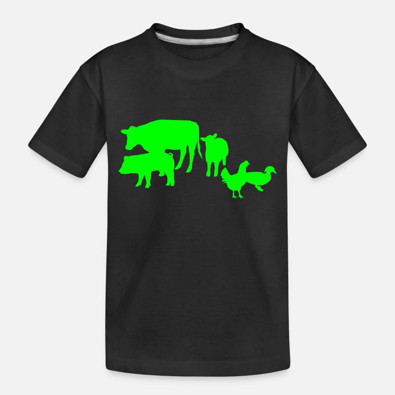 Animalfarm - Kinder Premium Bio T-Shirt - Schwarz