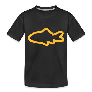 Goldfisch - Kinder Premium Bio T-Shirt - Schwarz - Vorne