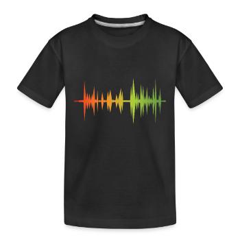 Onde reggae - T-shirt bio Premium Enfant - noir - Devant