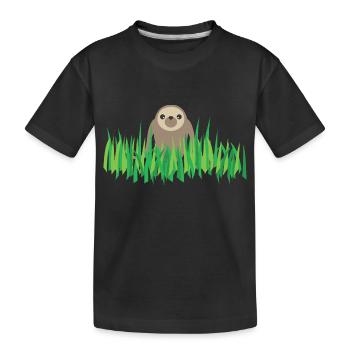 ANIMAL LAZY - T-shirt bio Premium Enfant - noir - Devant