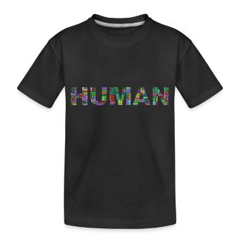 Human Race humaine - T-shirt bio Premium Enfant - noir - Devant