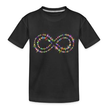 Unendlichkeit - Kinder Premium Bio T-Shirt - Schwarz - Vorne