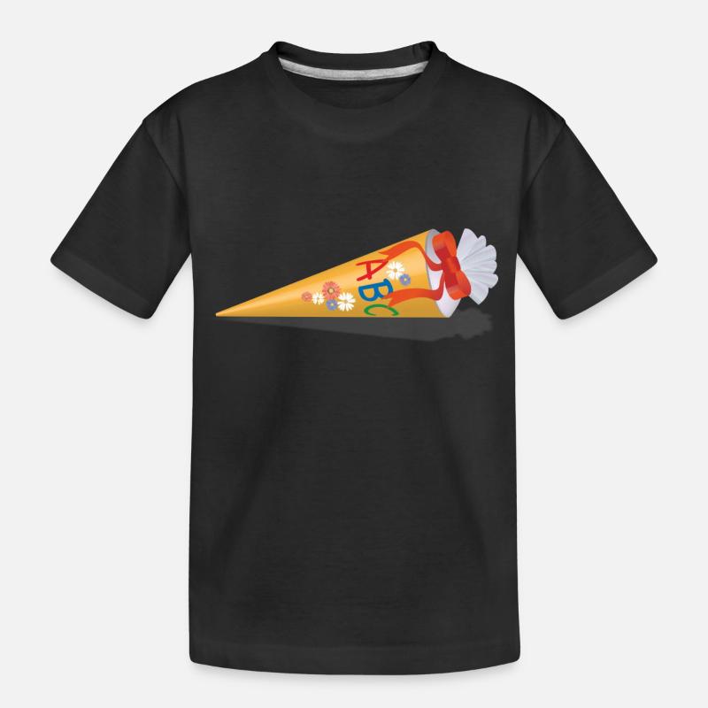 Cartable pour l'inscription à l'école - T-shirt bio Premium Enfant - noir