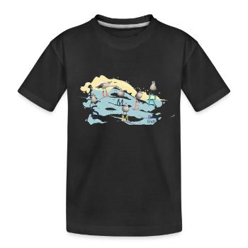 summer contest - Kids' Premium Organic T-Shirt - black - Front