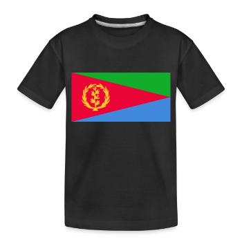 Eritrea-Flagge - Kinder Premium Bio T-Shirt - Schwarz - Vorne