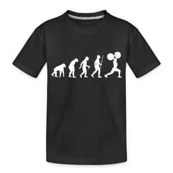 Weightlifting - Kinder Premium Bio T-Shirt - Schwarz - Vorne