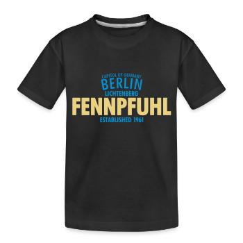 Capitol Of Germany Berlin - Fennpfuhl - Kinder Premium Bio T-Shirt - Schwarz - Vorne
