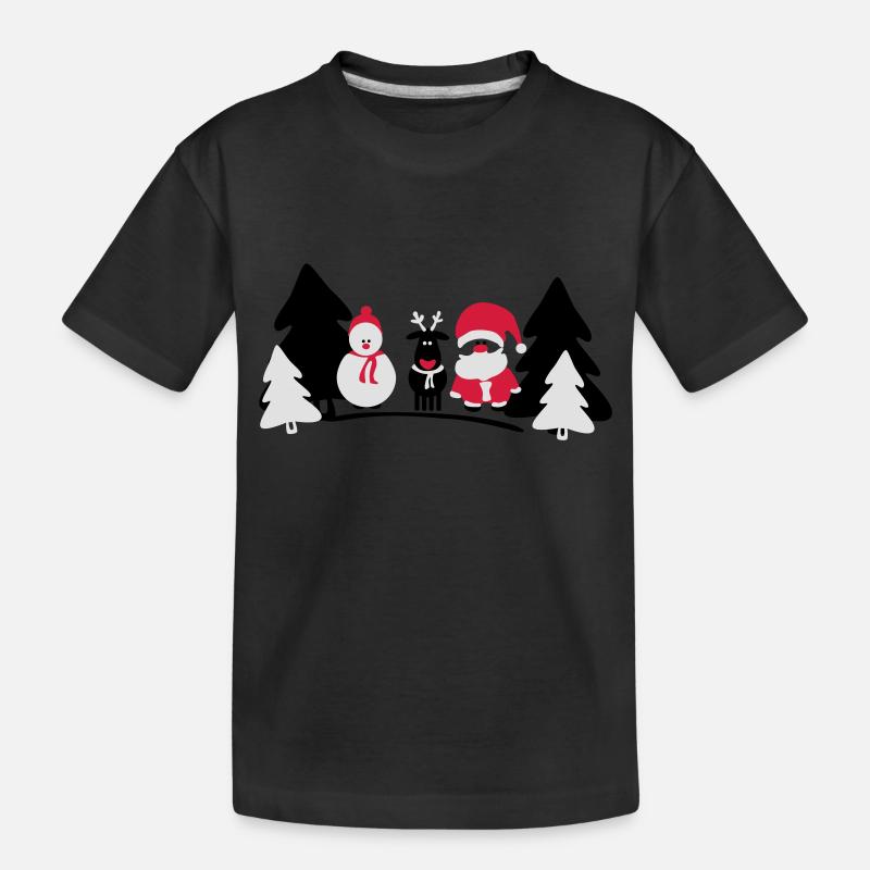 Weihnachts Crew 2 - Kinder Premium Bio T-Shirt - Schwarz
