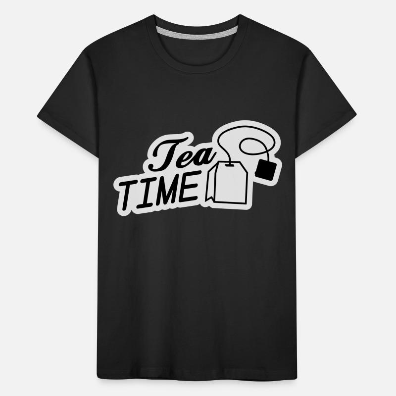 tea_time__f2 Kids' Premium Organic T-Shirt