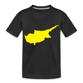 zypern - Kinder Premium Bio T-Shirt - Schwarz - Vorne