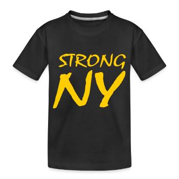 new York - Kids' Premium Organic T-Shirt - black - Front