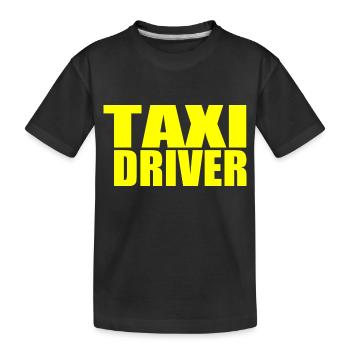 conducteur de taxi - T-shirt bio Premium Enfant - noir - Devant