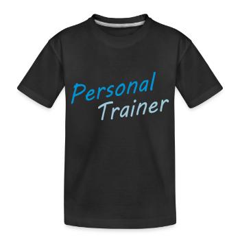 personal trainer blue - T-shirt bio Premium Enfant - noir - Devant