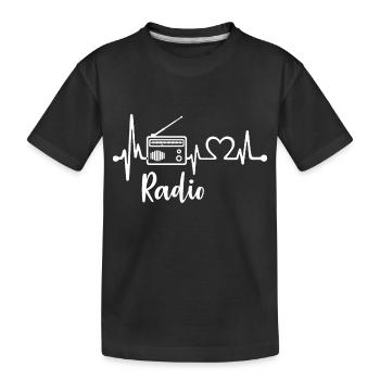 Radio Heartbeat - T-shirt bio Premium Enfant - noir - Devant