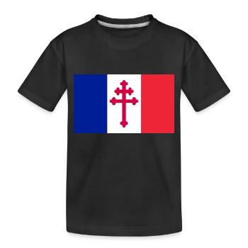 croix de Lorraine - T-shirt bio Premium Enfant - noir - Devant