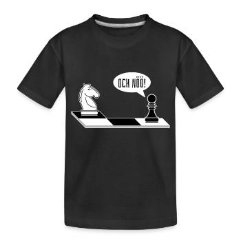 Och Nöö Lustiges Schach Spieler Schach - Kinder Premium Bio T-Shirt - Schwarz - Vorne