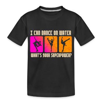Patinage artistique - T-shirt bio Premium Enfant - noir - Devant