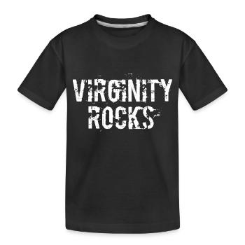 Virginity Vintage Lovers Rocks grand tee cadeau hommes - T-shirt bio Premium Enfant - noir - Devant