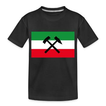 NRW Flag Mining - Kids' Premium Organic T-Shirt - black - Front