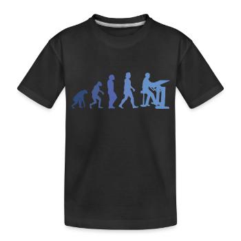 Draughtsman Evolution Client Architecte Directeur de la construction - T-shirt bio Premium Enfant - noir - Devant