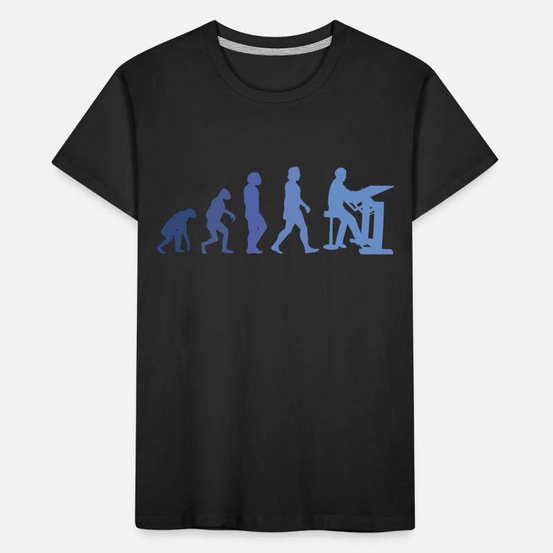 Bauzeichner Evolution Bauherr Architekt Bauleiter Kinder Premium Bio T-Shirt