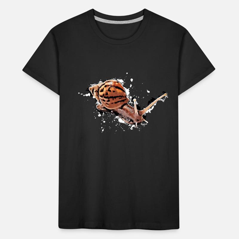 escargot avec des points T-shirt bio Premium Enfant