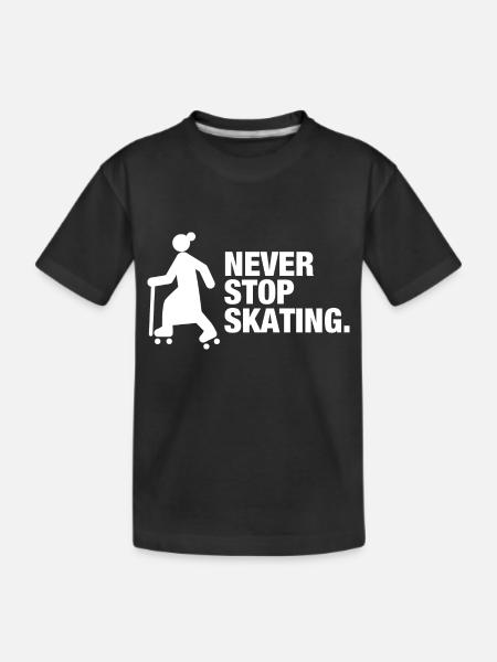 Roller quad - T-shirt bio Premium Enfant - noir
