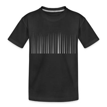 lines zacken - Kids' Premium Organic T-Shirt - black - Front