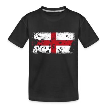 Genoa - St. George's Cross - Kids' Premium Organic T-Shirt - black - Front