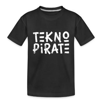 Tekno Pirate Free Party - T-shirt bio Premium Enfant - noir - Devant