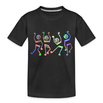 Dance - Kinder Premium Bio T-Shirt - Schwarz - Vorne