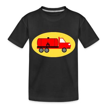 Camion - T-shirt bio Premium Enfant - noir - Devant